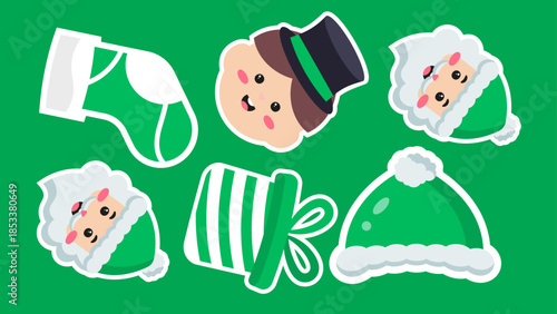 Leprechaun themed and art on a green backdrop for st. Patricks day 4K pattern video