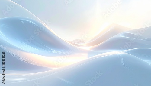 柔らかく発光する抽象グロウ背景｜未来的で幻想的な表現