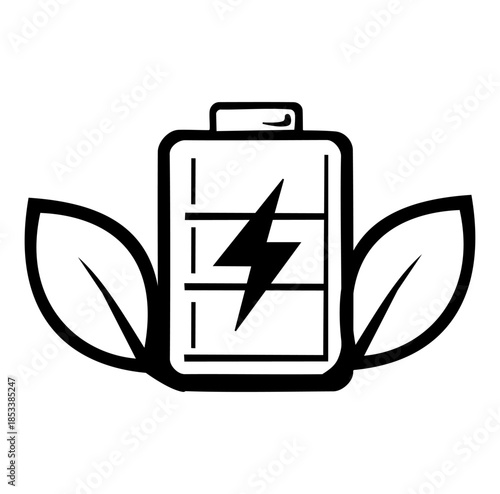 Cartoon Icon Energy Eco Friendly Energy Simple Digital Design