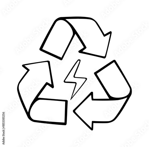 Cartoon Icon Energy Renewable Energy Simple Digital Design