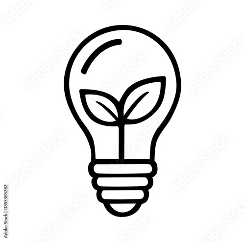 Cartoon Icon Energy Photon Light Energy Simple Digital Design