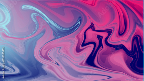 Vibrant Hydro-Dipped Amethyst | Mesmerizing blend of flowing pink, indigo, and cyan liquid marble texture.