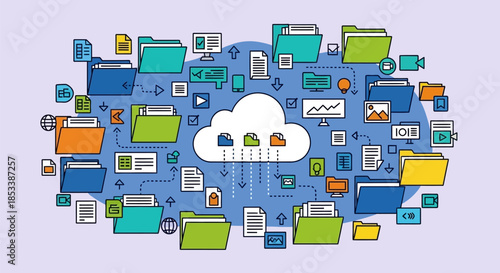 Cloud Computing Storage Data Transfer Network.