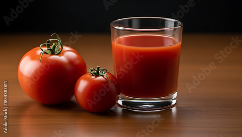 Tomatoes and tomato juice isolated on white background