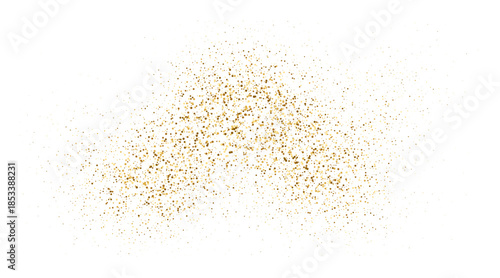 Gold liquid shimmer particle wave with shine glow. Abstract fluid flow elegant golden curved dashed gradient, dotted texture. Holiday shine for vector luxury design background, Christmas illustration