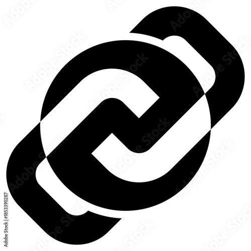 Link icon isolated on white background. vector illustration icon for Blockchain technology