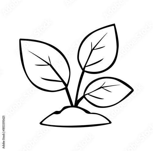  Cartoon Icon Environment Little Tree Simple Digital Design