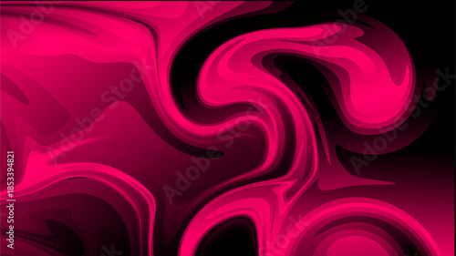Dramatic, rich pink and dark gradient abstract wallpaper, featuring smooth, elegant swirls that create a striking contrast