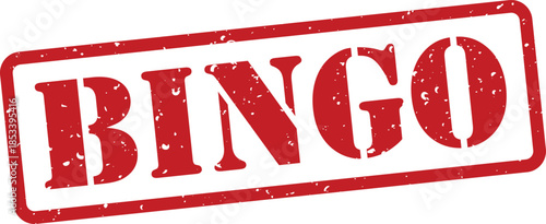 Red bingo stamp