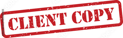 Red client copy stamp