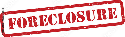 Red foreclosure stamp