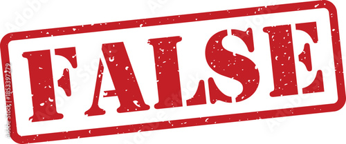 Red grungy false stamp