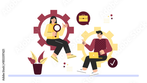 Flat design of job rotation and skill development