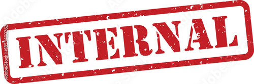 Red rubber stamp with internal text