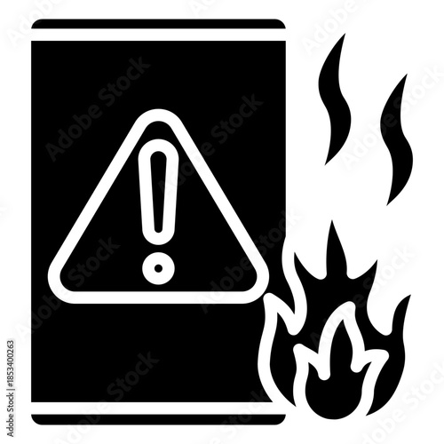 Emergency Glyph Icon Mini Illustration, Use For Modern Concept, Print, Ui, Ux Kit, Web And App Development. Vector Related To Firefighter, Rescue And More