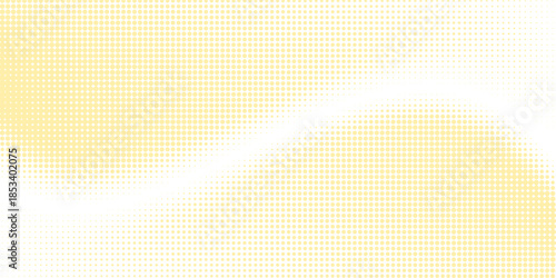 Pastel yellow and white pop art background in retro comic style with halftone dots design, vector illustration eps10