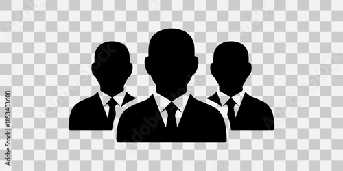 Group of business people silhouette