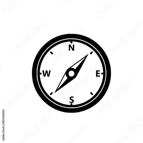 compass pointing northeast