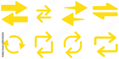 arrow, arrows, exchange, refresh, reload, repeat, sync, synchronize, bidirectional, two way, direction, movement, circular, loop, cycle, icon, symbol, interface, ui, ux, navigation, data, transfer,