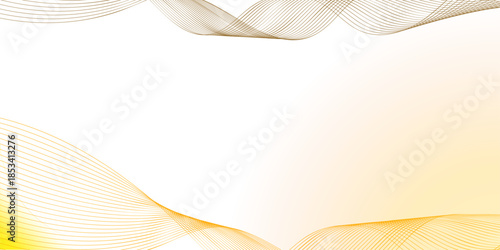 abstract background with golden waves