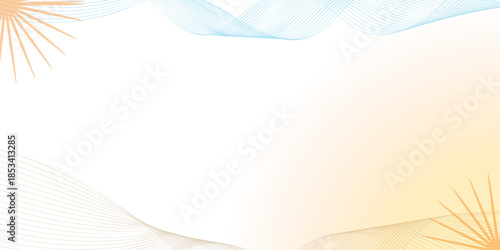 An abstract blue vector background features smooth flowing waves and futuristic light curves in a soft motion pattern for a digital technology backdrop design.