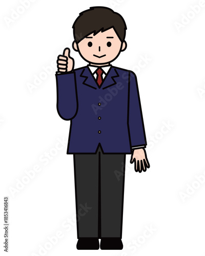 グッドサインをする男の子