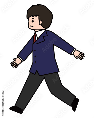 歩いている男の子