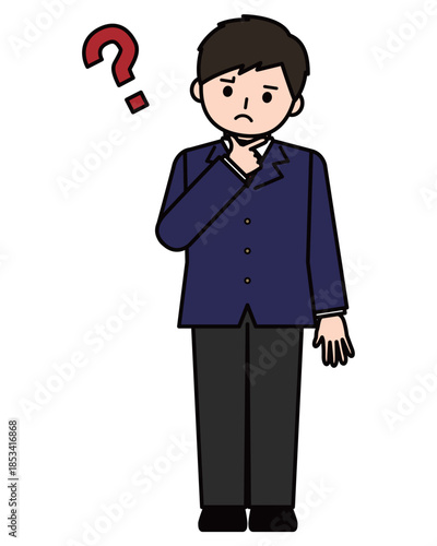 疑問を持つ男の子