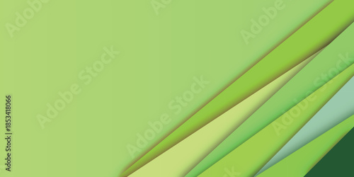 緑　立体　幾何学　模様　背景