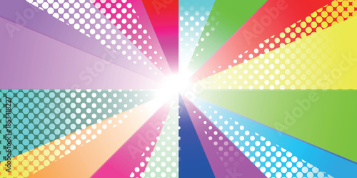 スクリーントーン　網点　コミック　幾何学　背景