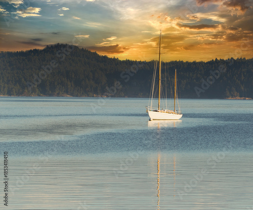 Sailboat Docked in the Water