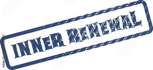 Embossed Inner Renewal Seal Design Signifying Personal Growth Rejuvenation and Transformation