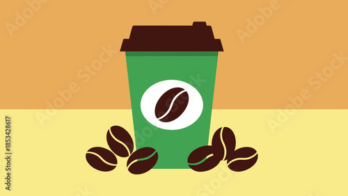 Coffee and Tea Icons A Collection of Hot Beverage Symbols and Ingredients