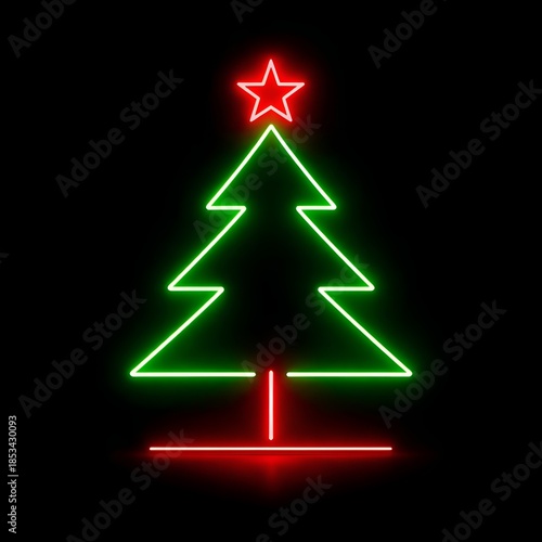 abstract christmas tree