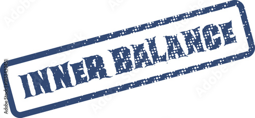 Inner Balance Motivational Stamp Promoting Mental Well Being and Personal Harmony