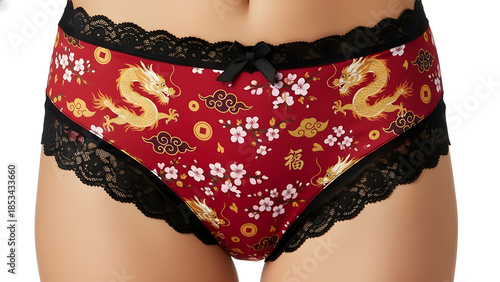 Slim young woman in underwear on light background