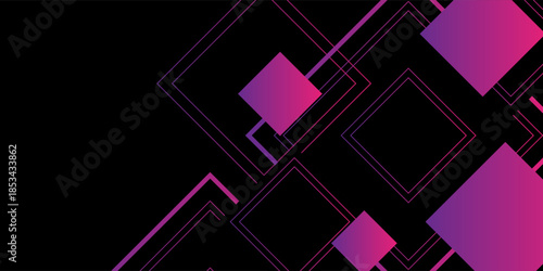 Abstract technology geometric purple modern stylish smooth dark banner background design EP2.hi-tech communication concept innovation background, eps10