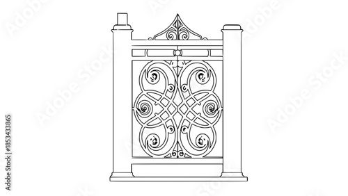2D Concrete Balustrade Design Drawing