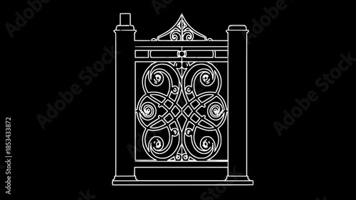 2D Concrete Balustrade Design Drawing