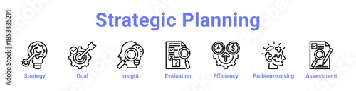 -Strategic Planning Icon Banner and Collection