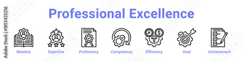 -Professional Excellence Icon Banner and Collection