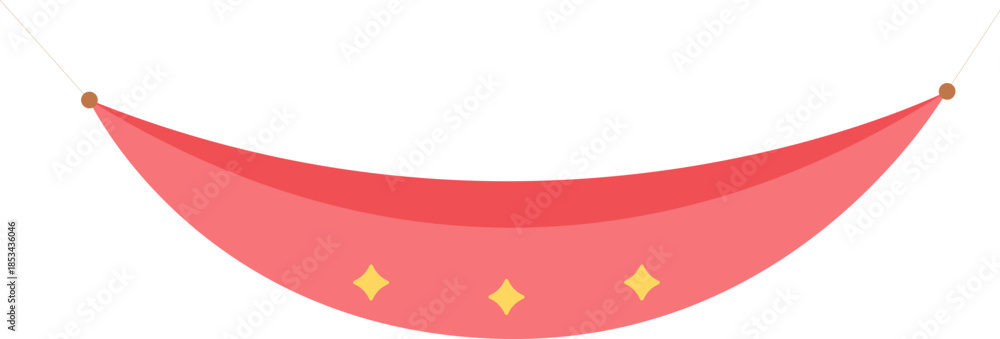 Obraz premium Colorful Hammock Vector Element