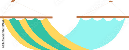 Colorful Hammock Vector Element