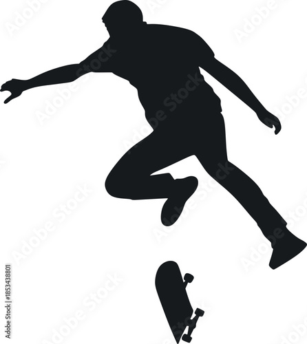 Skateboarding People Sport Silhouette Element