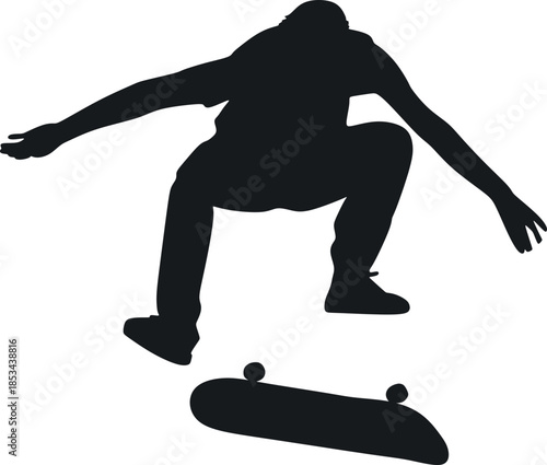 Skateboarding People Sport Silhouette Element