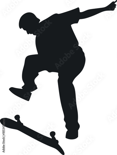 Skateboarding People Sport Silhouette Element