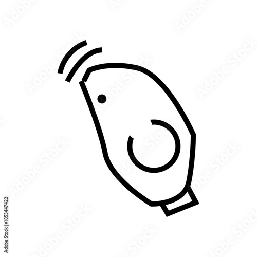 vector illustration of remote shutter 