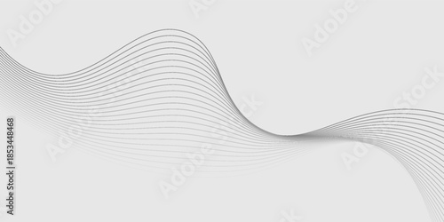 Abstract vector background with black wavy lines. EPS10Print