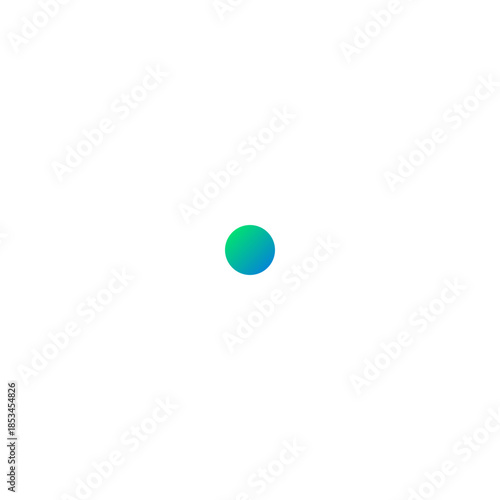 3d render of a golf ball particle-burst