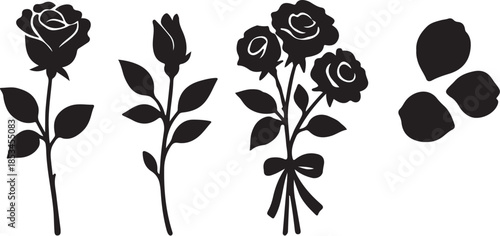 Rose & Romance Floral Silhouette Pack.eps